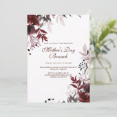 Moderne en eenvoudige Moederdag Brunch uitnodiging (Staand voorkant)