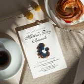 Moderne en eenvoudige Moederdag Brunch uitnodiging