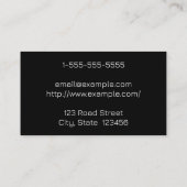 Moderne en eenvoudige raadslieden op het gebied va visitekaartje (Achterkant)