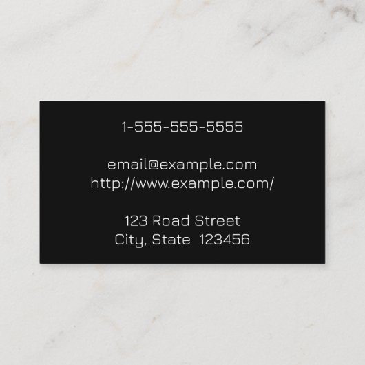 Moderne en eenvoudige raadslieden op het gebied va visitekaartje (Achterkant)