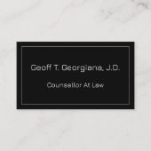 Moderne en eenvoudige raadslieden op het gebied va visitekaartje (Voorkant)