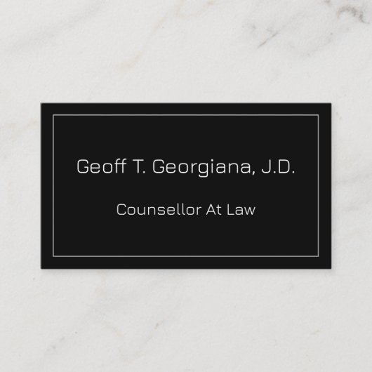 Moderne en eenvoudige raadslieden op het gebied va visitekaartje (Voorkant)