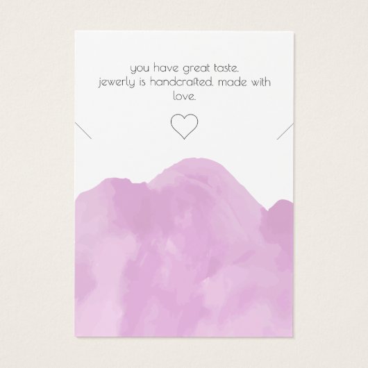 Moderne en eenvoudige roze Ketting-kaart Visitekaartje (Achterkant)