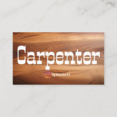 Moderne en eenvoudige rustieke timmerman visitekaartje (Achterkant)