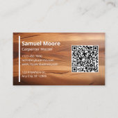 Moderne en eenvoudige rustieke timmerman visitekaartje (Voorkant)
