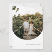 Moderne en Eenvoudige Save The Date Kaart (Achterkant)