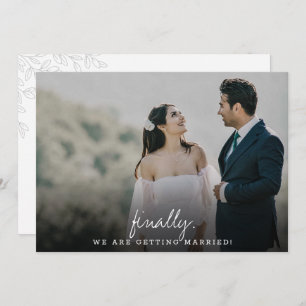 Moderne en eenvoudige, tot slot kalligrafie save the date