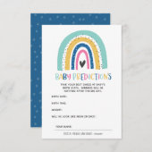 Moderne en eenvoudige voorspellingen van de regenb informatiekaartje (Voorkant / Achterkant)