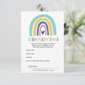 Moderne en eenvoudige voorspellingen van de regenb informatiekaartje (Staand voorkant)