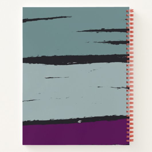 Moderne en eigentijdse Ontwerp Aangepaste Tekst Notitieboek (Achterkant)