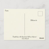 Moderne en Elegante Aquarel Wildflower Briefkaart (Achterkant)