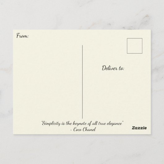 Moderne en Elegante Aquarel Wildflower Briefkaart (Achterkant)