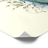 Moderne en Elegante Aquarel Wildflower Poster (Hoek)