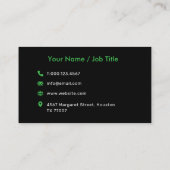 Moderne en elegante arborist gazon boom zorg visitekaartje (Achterkant)