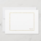 Moderne en Elegante Bladschik Simpele Bedankkaart (Achterkant)