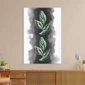 Moderne en elegante botanische groen bladeren canvas afdruk
