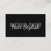 Moderne en Elegante chic kapselstylist script Visitekaartje (Voorkant)
