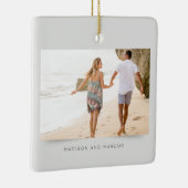 Moderne en Elegante Foto Keramisch Ornament (Rechts)