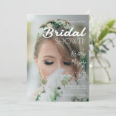 Moderne en elegante foto-Vrijgezellenfeest Kaart (Staand voorkant)