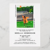 Moderne en elegante fotograafpartij folie uitnodiging (Achterkant)