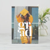 Moderne en elegante fotograafpartij kaart (Staand voorkant)