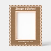 Moderne en elegante gepersonaliseerde namen en dat gegraveerde lijstjes (Voorkant)