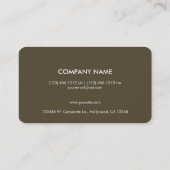 Moderne en elegante Gold Monogram Professional Visitekaartje (Achterkant)