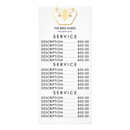 Moderne en elegante Golden Honey imker Reclamekaart