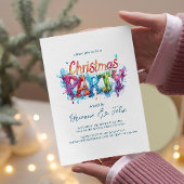 Moderne en elegante graffiti stijl kerstfeest kaart