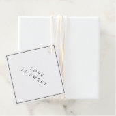 Moderne en Elegante Huwelijksgunst Gift Labels (In situ)