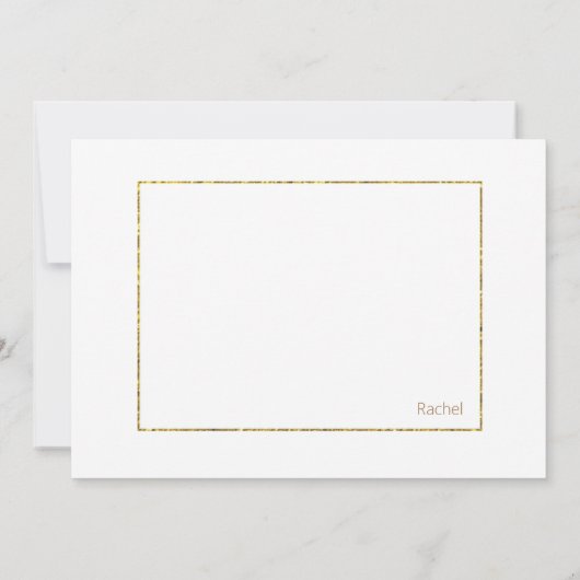 Moderne en Elegante Lofwerk Eenvoudige Bedankkaart (Achterkant)