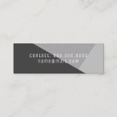 moderne en elegante mini geometrisch visitekaartje (Achterkant)