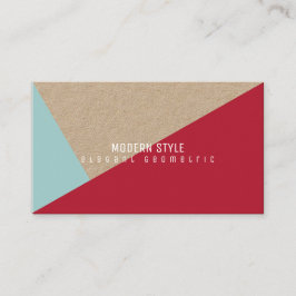 moderne en elegante minimale geometrische kraft ro visitekaartje