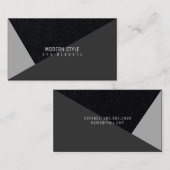 Moderne en elegante minimale geometrische visitekaartje (Voorkant / Achterkant)
