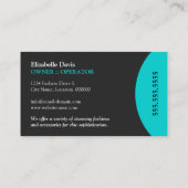 Moderne en elegante Mode Visitekaartje (Achterkant)