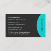 Moderne en elegante Mode Visitekaartje (Achterkant)