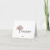 Moderne en elegante monogram bedankkaart (Achterkant)