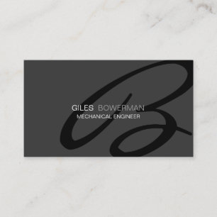 Moderne en elegante monogram visitekaartje