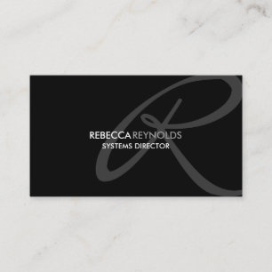 Moderne en elegante monogram visitekaartje