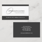 Moderne en elegante monogram visitekaartje (Voorkant / Achterkant)