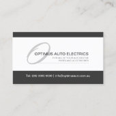 Moderne en elegante monogram visitekaartje (Voorkant)