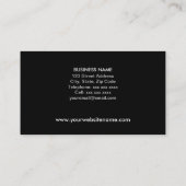 Moderne en Elegante Monogram Zakelijke Kaarten Visitekaartje (Achterkant)