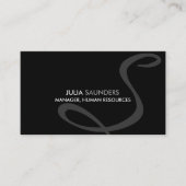 Moderne en Elegante Monogram Zakelijke Kaarten Visitekaartje (Voorkant)