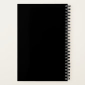 Moderne en elegante scriptnaam notitieboek (Achterkant)