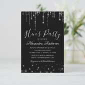 Moderne en elegante Silver Hen's Party Kaart (Staand voorkant)