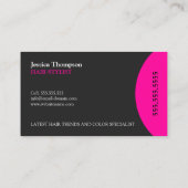 Moderne en elegante stylist visitekaartje (Achterkant)