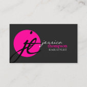 Moderne en elegante stylist visitekaartje (Voorkant)