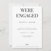 Moderne en elegante uitnodiging voor een White Eng (Voorkant)