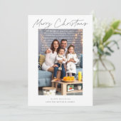 Moderne en elegante vrolijke kerstfoto (Staand voorkant)