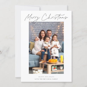 Moderne en elegante vrolijke kerstfoto